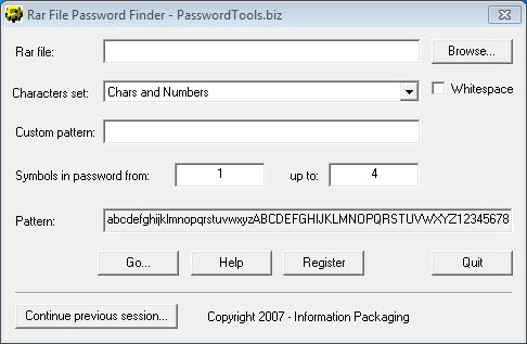 RAR Password Finder