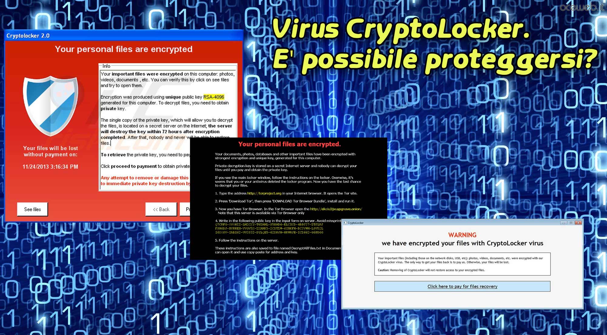 Virus CryptoLocker. E’ possibile proteggersi?