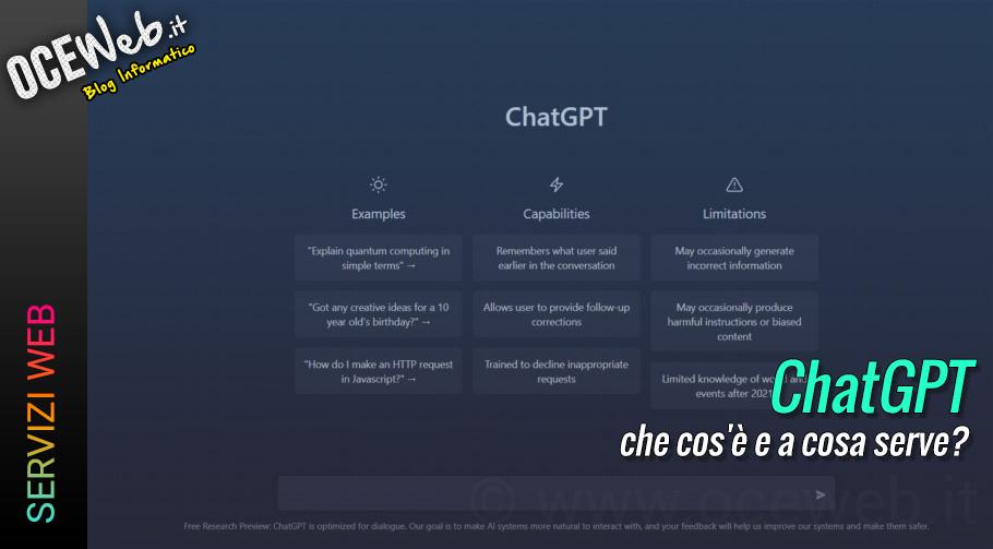 ChatGPT: che cos’è e a cosa serve?